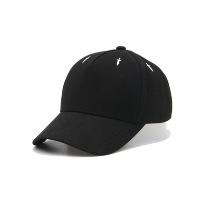 Schwarze, maßgeschneiderte Papa-Hüte für Erwachsene, Golf für Männer, 6-Panel-Sport-Casual-Baseball-Mütze