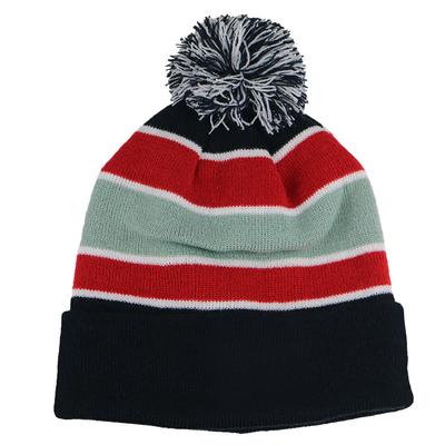 Merinowolle Knit Beanie-Hüte Customde-Logo-Ebene Beanie-Winter-Kappe 100%