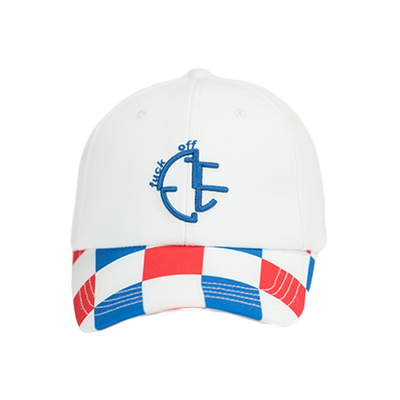 Platten-Vati-Hut des Weiß-6/kundenspezifisches Stickerei-Logo, das Bill-Blecheimer-Baseball-Sport-Kappe druckt