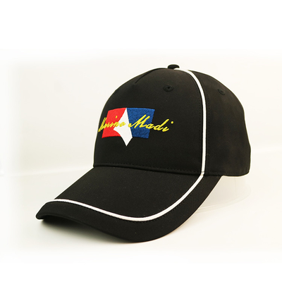 Stickerei-Logo-Baseballmütze-Baumwollgewebe Aces stellte kundenspezifisches justierbaren Sport-Hut her
