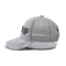 Gray Suede Trucker Hat 3d stickte 5 Platte Mesh Cap