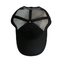58cm Größen-Polyester-Fernlastfahrer-Hut/aller schwarze Fernlastfahrer-Hut stickten Muster