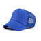 Blaue/Gelb-Fernlastfahrer-Maschen-Kappe, kundenspezifische Maschen-Fernlastfahrer-Hüte für Geschäft