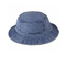 Damen-der Boonie-Eimer-Hüte der blauen Bindungs-Färbungs-Männer, gewaschene Denim-Anglerhut