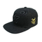 Mode-Baumwollentwerfen flache Rand-Hysteresen-Hüte 100% mit Logo der Stickerei-3d
