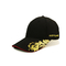 Golddruck auf beide Seiten-schwarzer Sport-Kappe, 6 Platten-Baseball-Gewohnheits-Logo