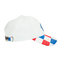 Platten-Vati-Hut des Weiß-6/kundenspezifisches Stickerei-Logo, das Bill-Blecheimer-Baseball-Sport-Kappe druckt