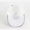 Arbeiten Sie weißem flachem Bill 5 Platten-Stellen Kappe kundengebundenes 3D Gummilogo-Hip Hop-Kappe für Mann um