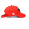 Platten-Baseballmütze des Druckbügel-6 für Förderung/rote Sport-Hüte