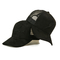 Platten-Veloursleder-Fernlastfahrer-Hüte des Schwarz-5 mit gebogenem Rand-Stickerei-Logo