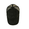 Platten-Veloursleder-Fernlastfahrer-Hüte des Schwarz-5 mit gebogenem Rand-Stickerei-Logo