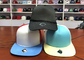 Der flachen Platten-Männer Bills 6 flache Stickerei-kundenspezifisches Logo der Rand-Hysteresen-der Hut-3D gestickt