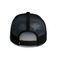 Kundenspezifische Flecken Logo Hip Hop Trucker Cap Sommer-schwarze Mesh Flat Brim Snapback Hatss