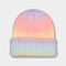 56cm stricken Beanie Hats For Girl Tie-Färbungs-Steigungs-Farbflexiblen starken Winter-Hut im Freien