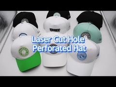 Kurvige Visor bestickte Baseballkappen 6 Panel Custom Eyelets