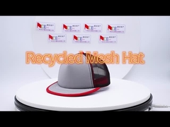 Hohe Haltbarkeit Kontrast-Stiche Flat Rim Mesh Cap
