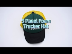 6 Panel Mesh Rücken Trucker Hut Custom Stickerei Logo Privatetikett Baumwolle Baseballkappe