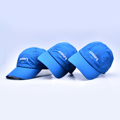 Blaue justierbare Schnallen-Baumwollnylon-Polyester-Golf-Hüte des Hysteresen-Nylongewebten materials Metallfür Tätigkeiten im Freien