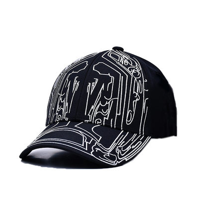 Großhandel Besticktes Logo Klassische Baseballkappen Hüte Individuell Verstellbare Sport Baseballmütze mit Kunststoff-Rückenverschluss
