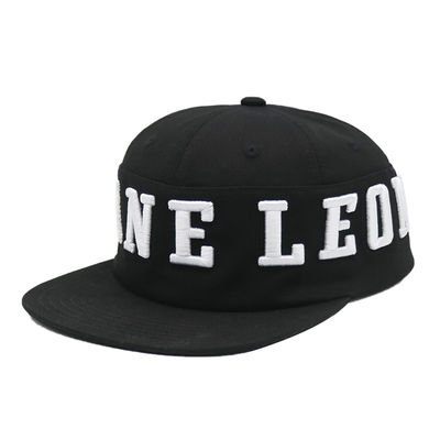 Hochwertige 6-Panel Flat Brim Hip Hop Cap Snapback Hat Custom 3D-gestickte Snapback Cap Lieferant
