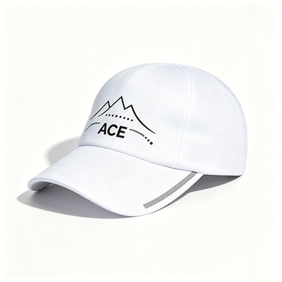 Atmungsaktive Sport-Polyester-Schweißbänder Metallgurt Kappe Unstrukturierte Komfortable verstellbare Casual-Hütte für Outdoor-Aktivitäten