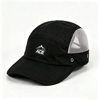 Sports Mesh Schweißband 5 Panel Camper Hut mit flacher Kante und eine Größe passt alle Design