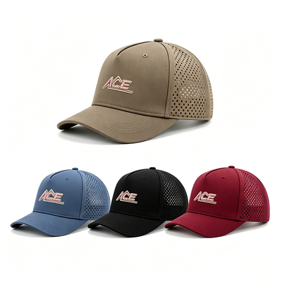 Unisex 6-Panel-Baseballkappe mit 6 Belüftungsösen, atmungsaktives, leichtes Design, perfekt für Sport, Freizeit und Alltag