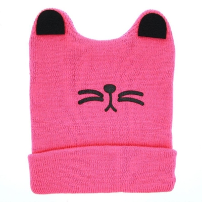 Jungen-Mädchen-Katzen-Ohr-halten reizende Baby-Hüte, Woolen Garn Knit warme Hut-weiches Material