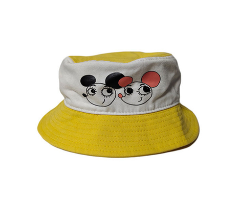 Hot Sales ACE Kids Boys Girls Custom Silk Print Cartoon Cute Logo Soft Cotton Bucket Fisherman Cap
