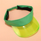 Grüne justierbare Sonnenblende-Kappe mit UV50+ färbte Jacquardwebstuhl-elastisches Band