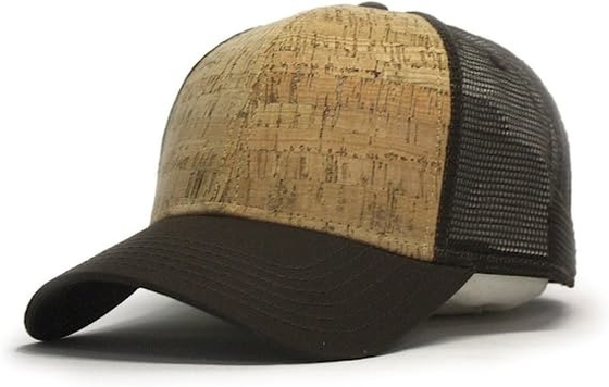 Erwachsener kundenspezifischer Platten-Fernlastfahrer-Kappen-Twill Mesh Adjustable Truck Sport Cap Logo Corks 5 58CM