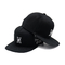 55cm Klassiker-schwarze flache Hut-justierbare Schnallen-Rückseiten-reiner Baumwollhysteresen-Hut