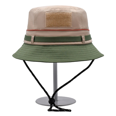 Mode-justierbares Seil, das Sun-Hut-Gewohnheits-Polyester-Eimer-Hut 100% fischt