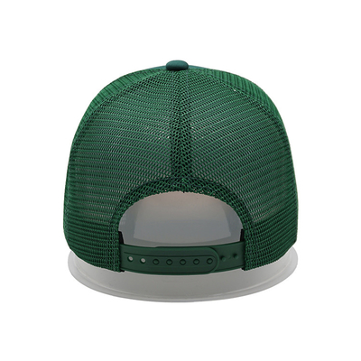 Gebogenes Platten-Schaum-Mesh Hat With Embroidered Letter-Logo des Rand-Grün-Fernlastfahrer-Hut-5