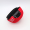 Flache Masken-rote Baumwollhysteresen-Kappe mit gesticktem Logo
