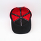 Flache Masken-rote Baumwollhysteresen-Kappe mit gesticktem Logo