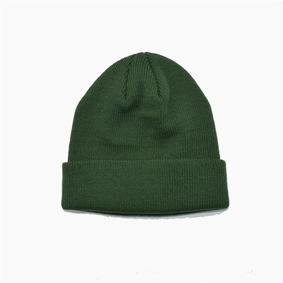 Einzigartiges Grün Soems stricken Beanie Hats With Embroidery Pattern