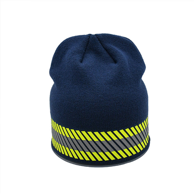 Kundenspezifischer Logo Polyester Knit Beanie Hats für zufälligen Umfang der Gelegenheits-58CM