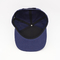 Personifizierte flache Rand-Hysteresen-Hüte reißen gestickte Knopf-das justierbare Marine-Blau-Tuch