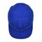 Kundenspezifische gepaßte Hauch-Stickerei-blaue Hysteresen-Hut-Kappen der Hut-unstrukturierte Hysteresen-Kappen-3d