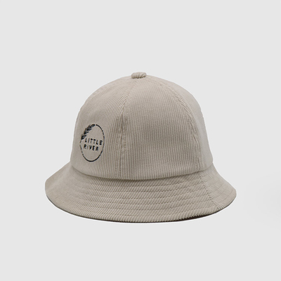 Karikatur-Stickgarn-Fischer-Hat Outdoor Sun-Schutz-Beige-Kordsamt-Eimer-Hut der neuesten Mode täglicher