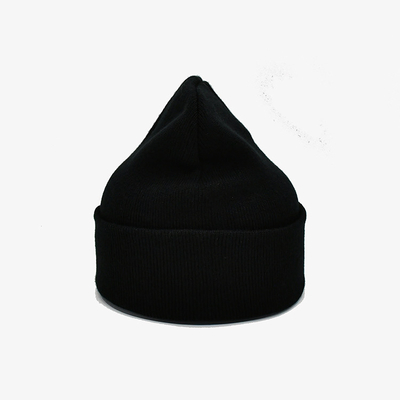 Besonders angefertigt stricken Sie Beanie Hats With Embroidery Blank-Muster-Acryl-Polyester-Material