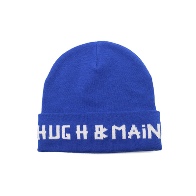 Stickereilogo Hut-stark, weiches u. warmesklumpiges des zufälligen kundenspezifischen Beanie blaues