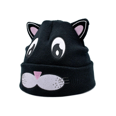 Winter-Polyester-Gewebe-Art stricken Cat Ear Hat Cute Beanie-Hut-warmen Slouchy Hut