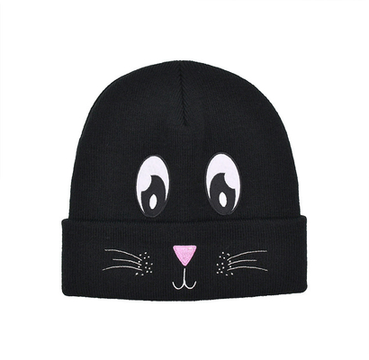 Winter-Polyester-Gewebe-Art stricken Cat Ear Hat Cute Beanie-Hut-warmen Slouchy Hut