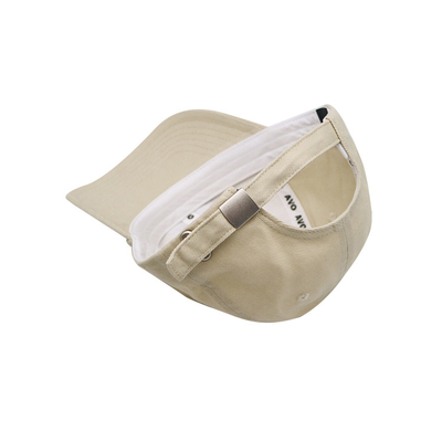 Moderne weiße 6 Platten-Baseballmütze mit Nackenbands- mit Halterungschließung