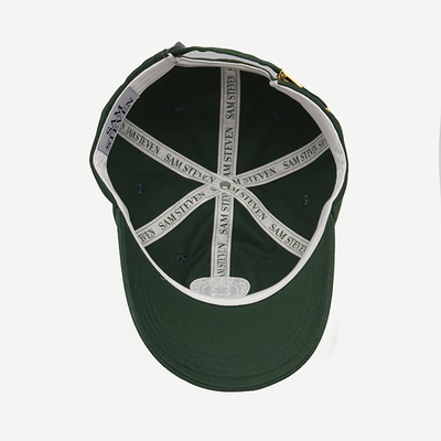 6-Panel Baseballmütze, Breathable u. dauerhaftes Material, kundenspezifischer Schweißband gesponnener Aufkleber und Stickereilogo