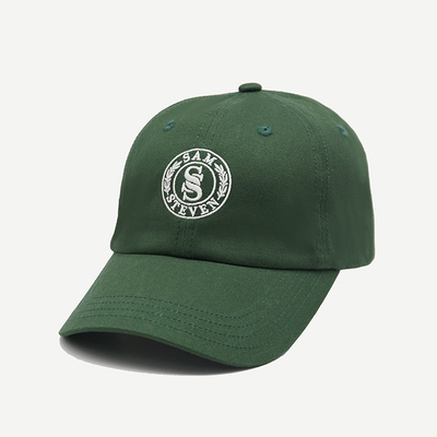 6-Panel Baseballmütze, Breathable u. dauerhaftes Material, kundenspezifischer Schweißband gesponnener Aufkleber und Stickereilogo