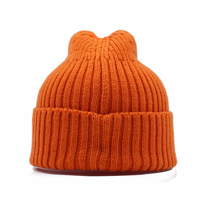 Verdickte große Stirnband-Hut-Mode gestrickter Wollwinter Süßigkeits-Farbpullover-Hut
