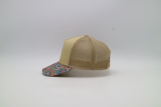 5 Panel Trucker Cap mit gesticktem/Siebdruck/aufgeklebtem Patch-Logo für